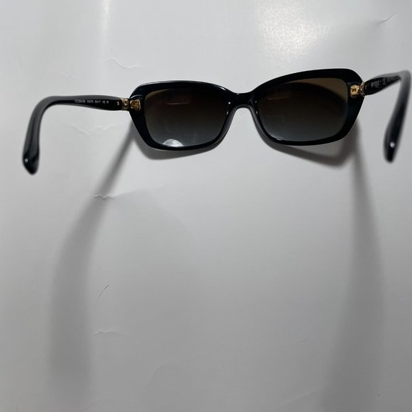 ♥ Vogue Subtle Cat Eye Polarized Black Sunglasses, Will send in a case. - Picture 2 of 6